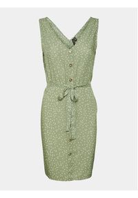 Vero Moda Sukienka letnia Bumpy 10286519 Zielony Regular Fit. Kolor: zielony. Materiał: wiskoza. Sezon: lato #2