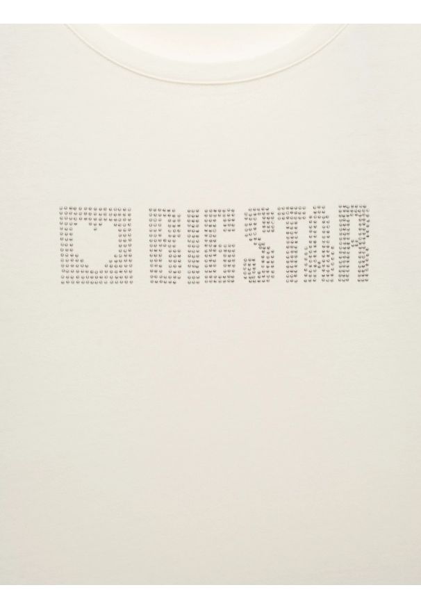 Big-Star - Koszulka damska z logo BIG STAR z cyrkonii biała Avra 100. Kolor: biały