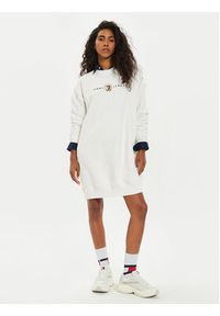 Tommy Jeans Sukienka dzianinowa DW0DW18715 Écru Relaxed Fit. Materiał: bawełna #5