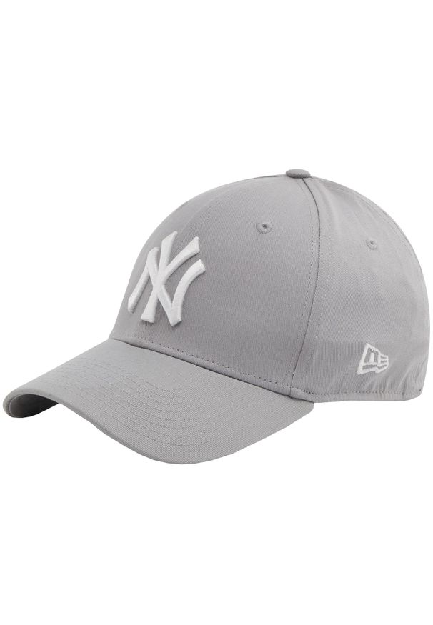 New Era - Czapka z daszkiem męska 39THIRTY League Essential New York Yankees MLB Cap. Kolor: szary. Materiał: elastan, bawełna