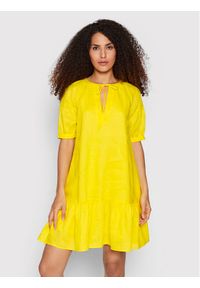 MAX&Co. Sukienka letnia Miriam 72211522 Żółty Relaxed Fit. Kolor: żółty. Materiał: bawełna. Sezon: lato