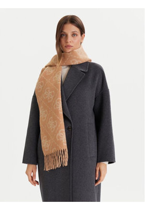 Guess Szalik W5BZ33 Z4210 Beżowy. Kolor: beżowy. Materiał: poliester