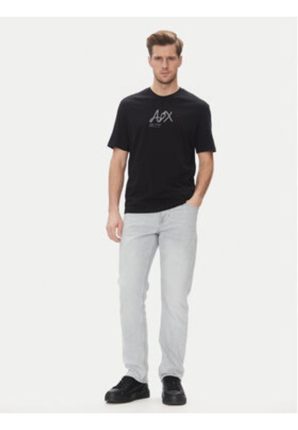 Armani Exchange T-Shirt XM000566 AF10334 UC001 Czarny Regular Fit. Kolor: czarny. Materiał: bawełna