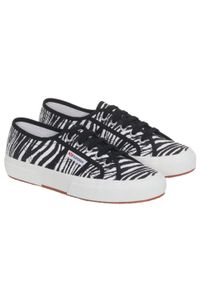 Sneakersy damskie Superga 2750 Zebra Print. Kolor: wielokolorowy, biały, czarny. Wzór: nadruk, motyw zwierzęcy #2