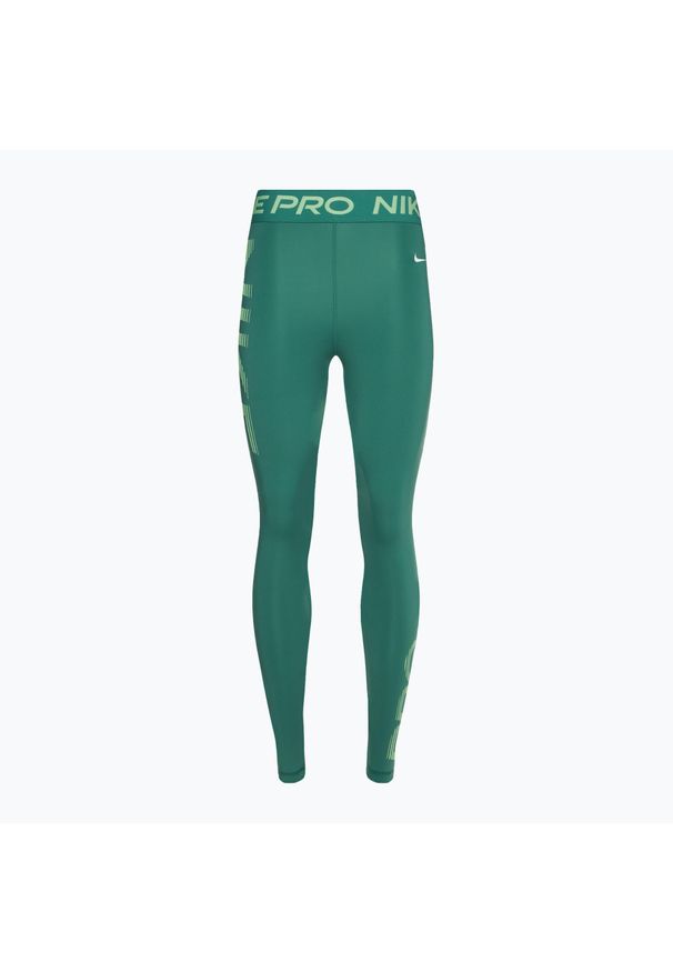 Legginsy treningowe damskie Nike Pro Dri-FIT Mid-Rise 7/8 Graphic. Kolor: zielony. Technologia: Dri-Fit (Nike)