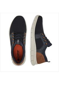 Rieker Sneakersy B7796-14 Granatowy. Kolor: niebieski. Materiał: materiał #4