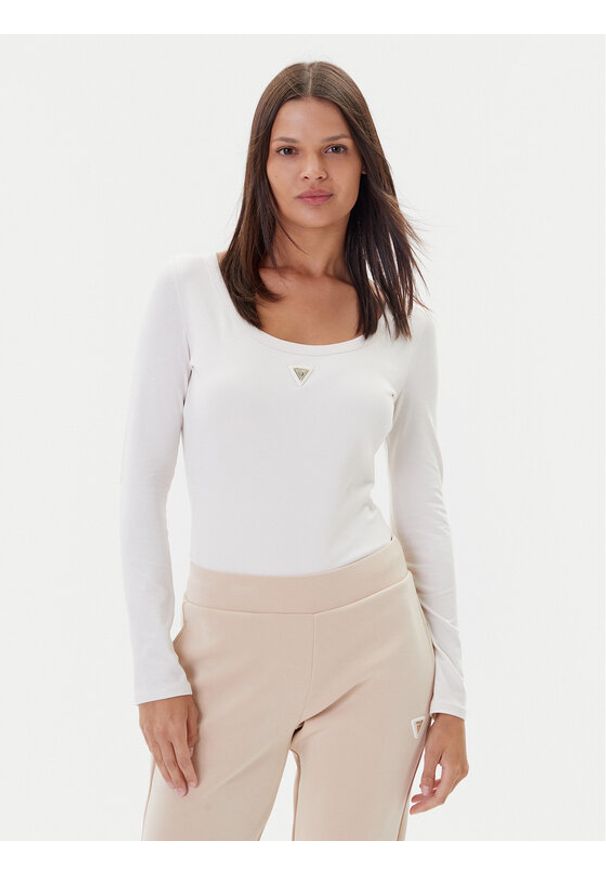 Guess Body V4YP07 J1314 Écru Slim Fit. Materiał: bawełna