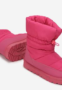 Renee - Różowe Pikowane Śniegowce z Troczkiem Pehn. Zapięcie: bez zapięcia. Kolor: różowy. Wzór: jednolity