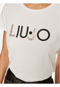 Liu Jo T-Shirt TF4312 JS088 Écru Regular Fit. Materiał: bawełna #3
