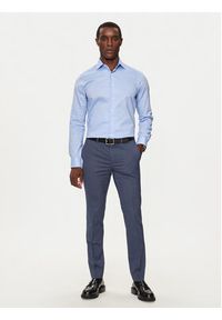Michael Kors Koszula MK0DS01294 Niebieski Slim Fit. Kolor: niebieski. Materiał: bawełna #4