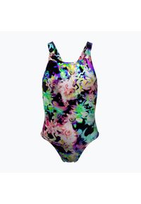 Strój pływacki jednoczęściowy dziecięcy Nike Hydrastrong Multi Print Fastback. Kolor: wielokolorowy. Wzór: nadruk