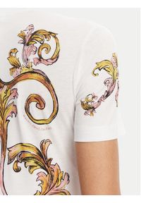Versace Jeans Couture T-Shirt 78HAH6P8 Biały Slim Fit. Kolor: biały. Materiał: bawełna #3