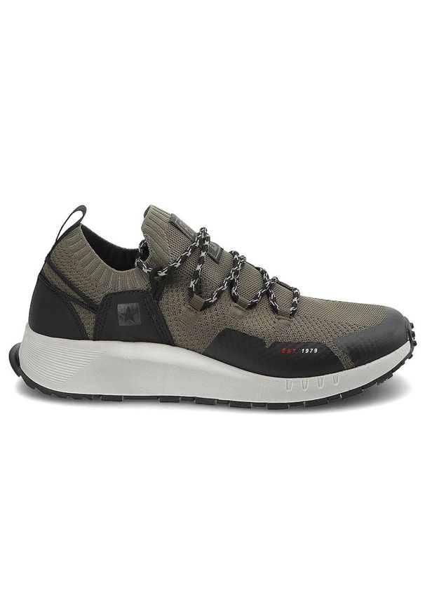 Big-Star - Zielone Sneakersy Big Star Wygodne Buty Męskie. Okazja: na co dzień. Kolor: zielony. Materiał: materiał. Szerokość cholewki: normalna. Sport: fitness