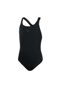 Dziewczęcy jednoczęściowy kostium kąpielowy Speedo Eco+ Medalist. Kolor: czarny. Materiał: poliester #1