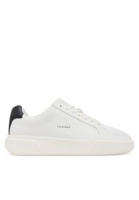 Calvin Klein Sneakersy Chunky Cupsole Laceup Lth Wn YW0YW01947 Biały. Kolor: biały. Materiał: skóra