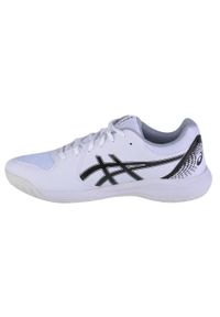 Buty tenisowe męskie Asics Gel Dedicate 8 AC 1041A408-101. Zapięcie: sznurówki. Kolor: biały, wielokolorowy, czarny. Materiał: materiał, syntetyk, tkanina. Szerokość cholewki: normalna. Sport: tenis