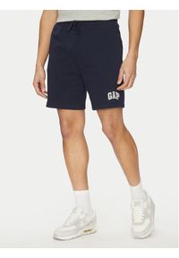 GAP - Gap Szorty sportowe 866651-03 Granatowy Regular Fit. Kolor: niebieski. Materiał: bawełna. Styl: sportowy #1