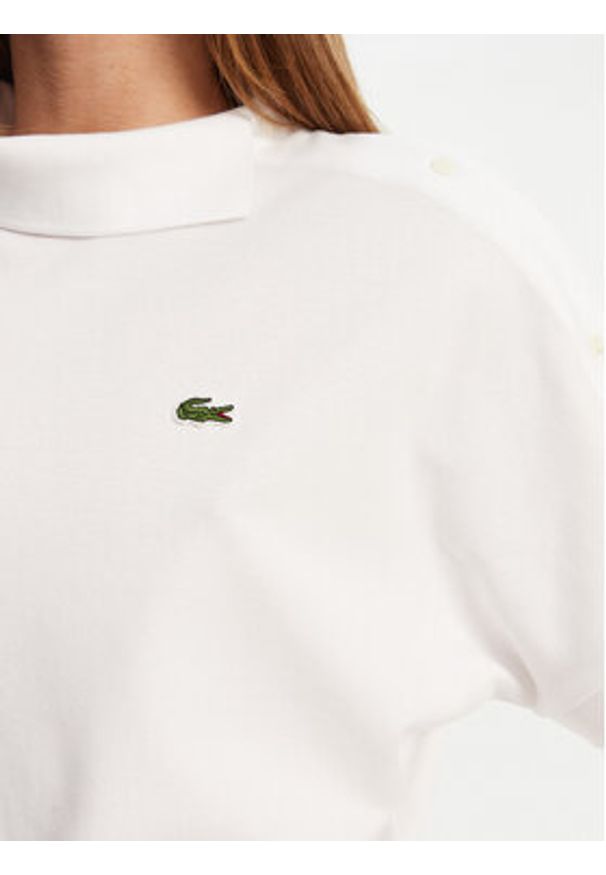 Lacoste Polo PF9654 Biały Relaxed Fit. Typ kołnierza: polo. Kolor: biały. Materiał: bawełna