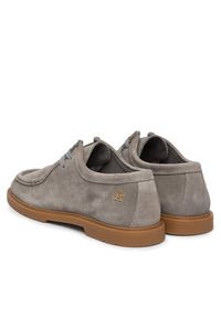 TOMMY HILFIGER - Tommy Hilfiger Półbuty Lightweight Suede Apron Toe FW0FW09262 Szary. Kolor: szary. Materiał: skóra, zamsz #5