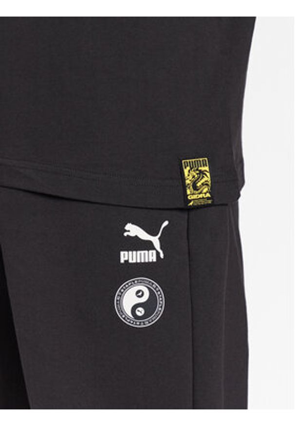 Puma T-Shirt STAPLE 539935 Czarny Regular Fit. Kolor: czarny. Materiał: bawełna