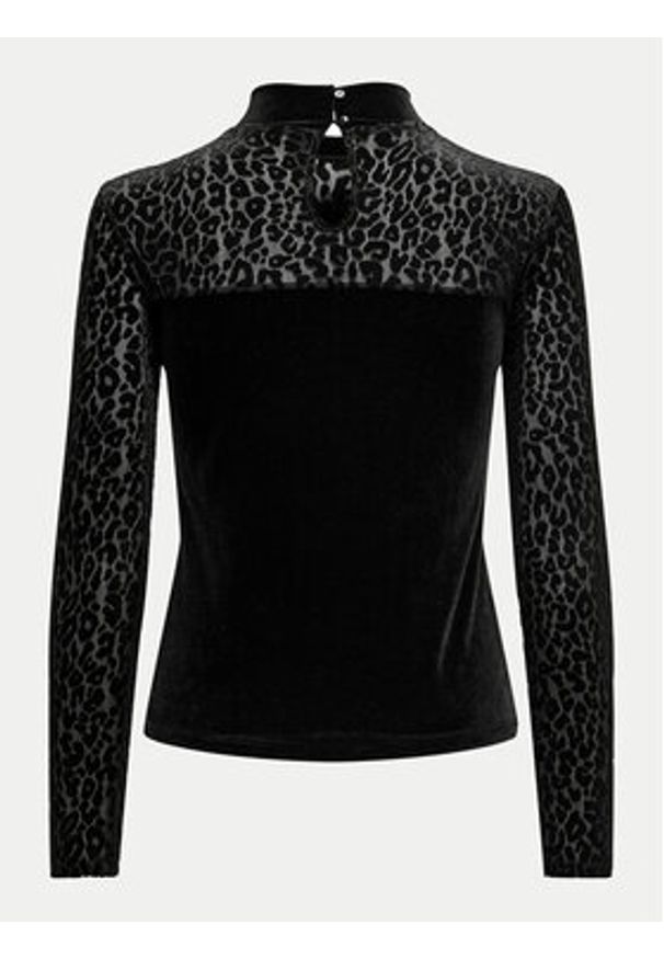 only - ONLY Bluzka Eliana 15339981 Czarny Slim Fit. Kolor: czarny. Materiał: syntetyk