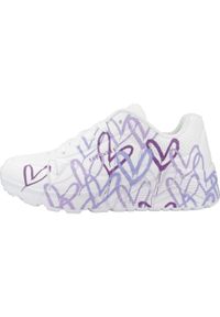 skechers - Tenisówki Skechers Model Uno Lite Kolor Biały. Kolor: biały, wielokolorowy, fioletowy. Materiał: materiał, syntetyk