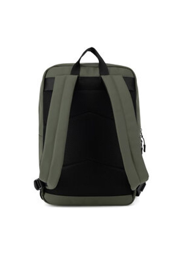 Lanetti Plecak LAN-N-002-05 Khaki. Kolor: brązowy. Materiał: materiał, poliester