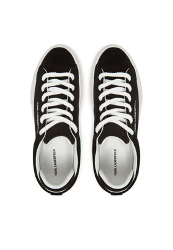 Karl Lagerfeld - KARL LAGERFELD Sneakersy KL50722 Czarny. Kolor: czarny. Materiał: skóra, zamsz