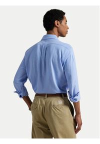 Polo Ralph Lauren Koszula 710979488001 Błękitny Regular Fit. Typ kołnierza: polo. Kolor: niebieski. Materiał: bawełna #7