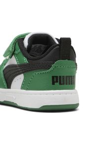 Puma - Sneakersy PUMA Rebound V6 Lo dla małych dzieci PUMA White Black Archive Green. Kolor: czarny, zielony, biały, wielokolorowy. Szerokość cholewki: normalna. Sport: turystyka piesza, koszykówka