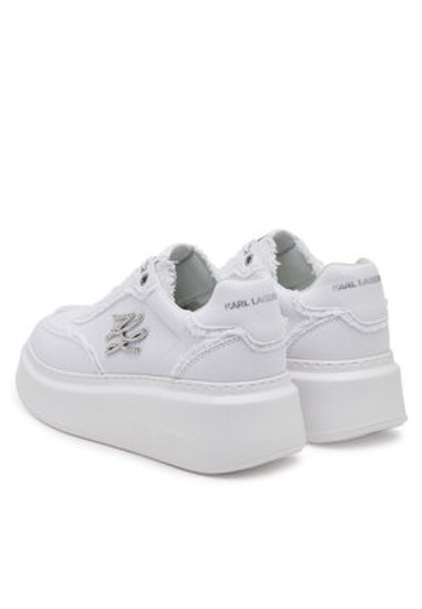 Karl Lagerfeld - KARL LAGERFELD Sneakersy KL63523 Biały. Kolor: biały. Materiał: materiał