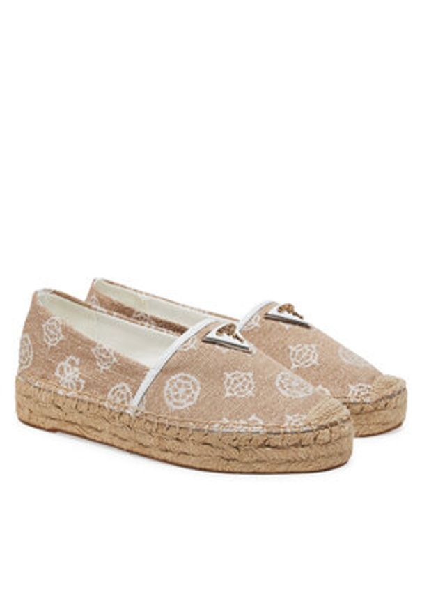 Guess Espadryle FLJDNN FAL14 Beżowy. Kolor: beżowy. Materiał: materiał