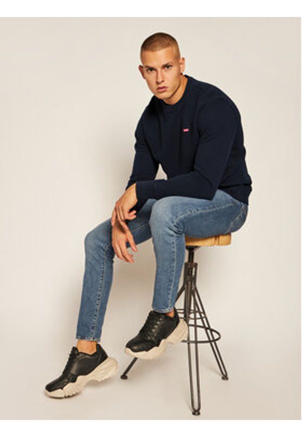Levi's® Bluza New Original Crew 35909-0003 Czarny Regular Fit. Kolor: czarny. Materiał: bawełna