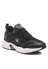 Calvin Klein Jeans Sneakersy Retro Tennis Su-Mesh YM0YM00589 Czarny. Kolor: czarny. Materiał: materiał