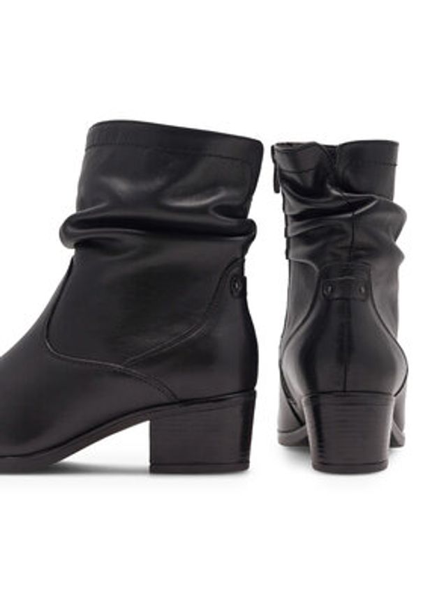 Go Soft Botki EST-GUSTA-12 Czarny. Kolor: czarny. Materiał: skóra