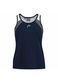 Head - Koszulka bez rękawów damska CLUB 22 Tank Top. Kolor: niebieski. Materiał: poliester. Długość rękawa: bez rękawów. Sport: tenis #1