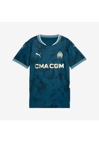 Koszulka piłkarska dla dzieci Puma Olympique de Marseille wyjazdowa 24/25. Materiał: materiał. Sport: piłka nożna