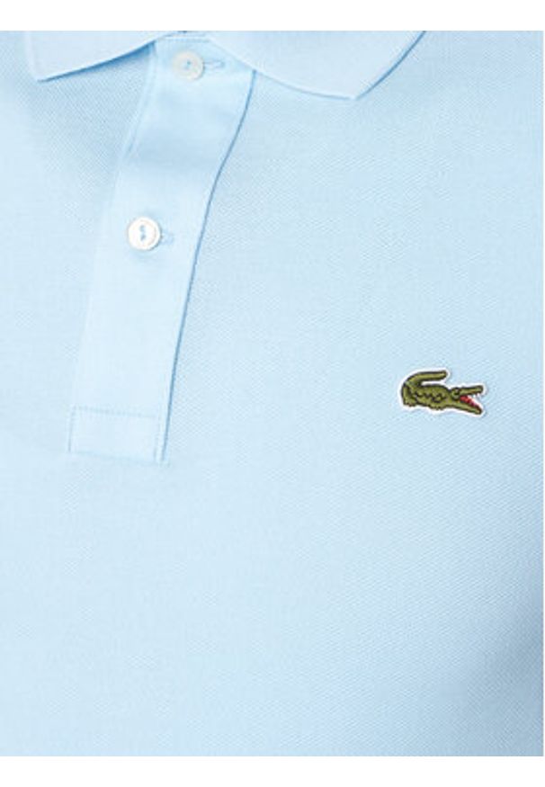 Lacoste Polo PH4012 Niebieski Slim Fit. Typ kołnierza: polo. Kolor: niebieski. Materiał: bawełna