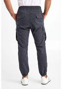 JOOP! Jeans - Spodnie Mellow-w JOOP! JEANS. Wzór: kratka, aplikacja, melanż #5