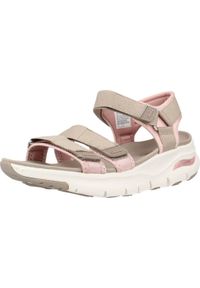 skechers - Sandały Skechers Model 119305s Kolor Brązowy. Kolor: brązowy. Materiał: tkanina. Sezon: lato