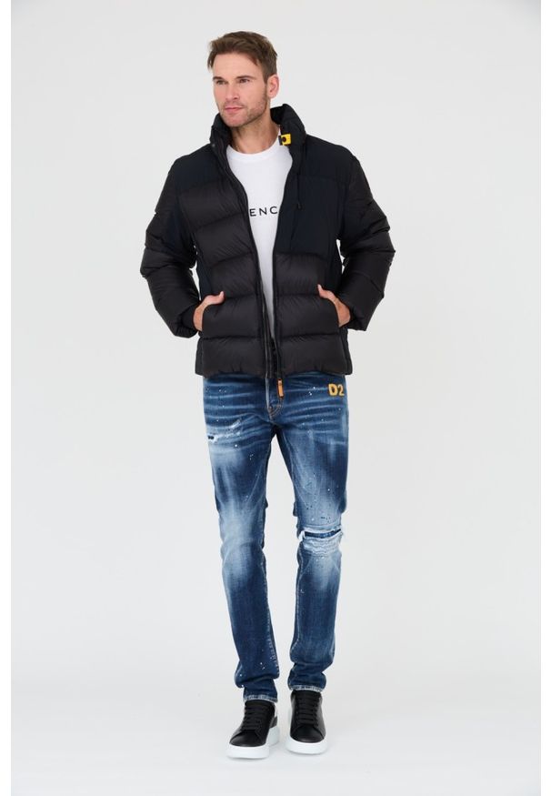 Parajumpers - PARAJUMPERS Czarna męska kurtka Gover, Rozmiar L. Kolor: czarny. Materiał: puch
