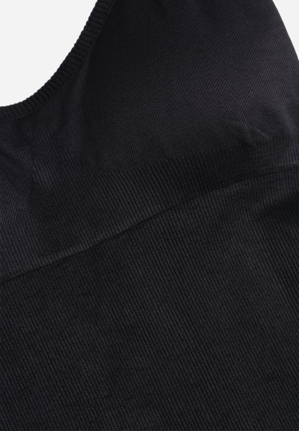 Born2be - Czarny Kombinezon Bodycon z Cienkimi Ramiączkami Nevithas. Okazja: na co dzień. Kolor: czarny. Materiał: jeans. Długość rękawa: na ramiączkach. Długość: długie. Styl: casual, klasyczny