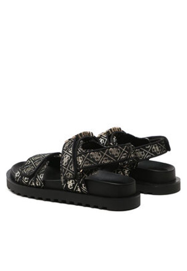 Guess Sandały Fabelis FL6FBS FAL03 Czarny. Kolor: czarny. Materiał: materiał