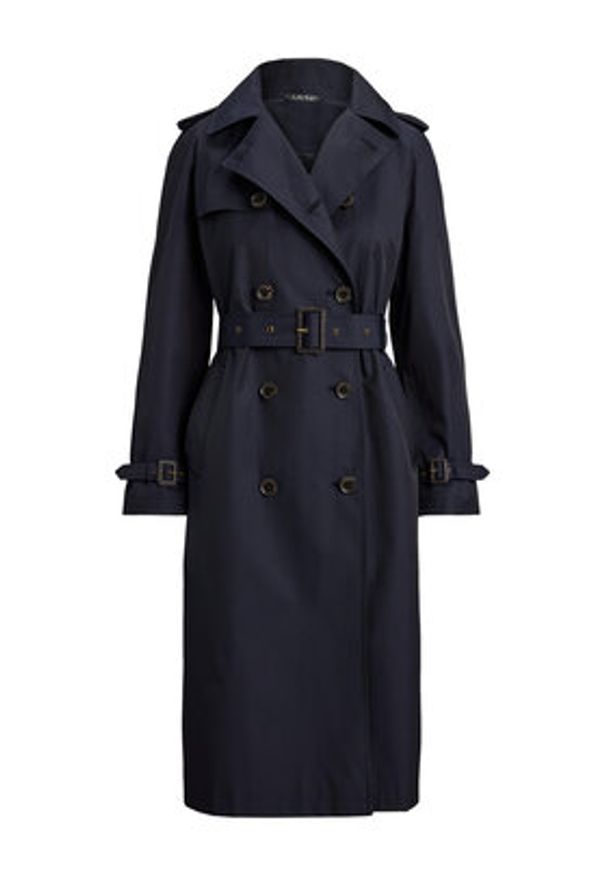 Lauren Ralph Lauren - LAUREN RALPH LAUREN Trencz 297951259004 Granatowy Straight Fit. Kolor: niebieski. Materiał: bawełna