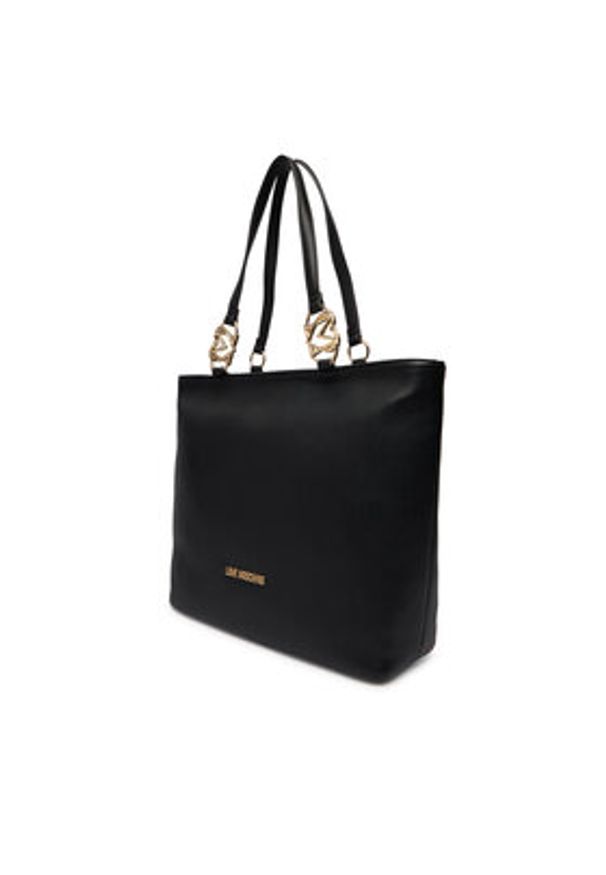Love Moschino - LOVE MOSCHINO Torebka JC4005PP1OLB0000 Czarny. Kolor: czarny. Materiał: skórzane