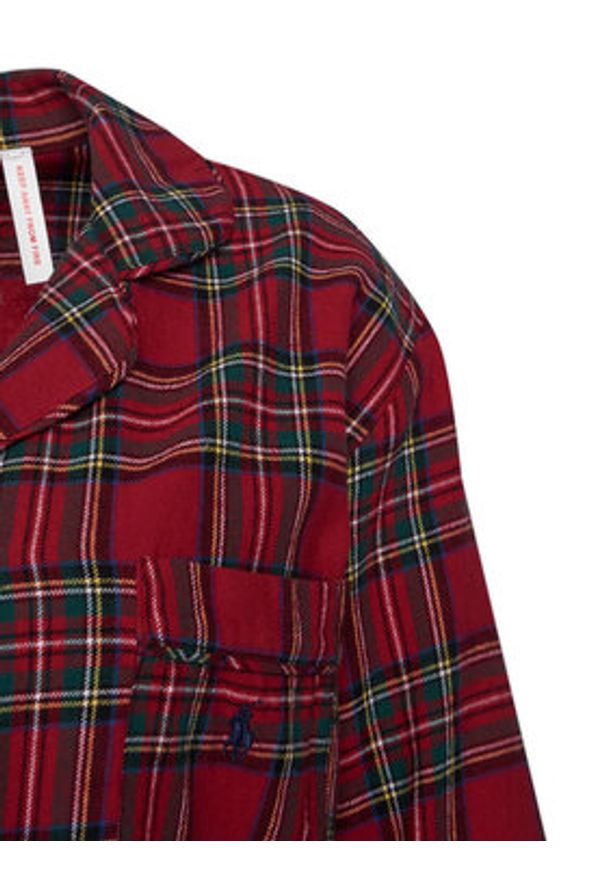 Polo Ralph Lauren Piżama 4P8043 Czerwony Relaxed Fit. Kolor: czerwony. Materiał: bawełna
