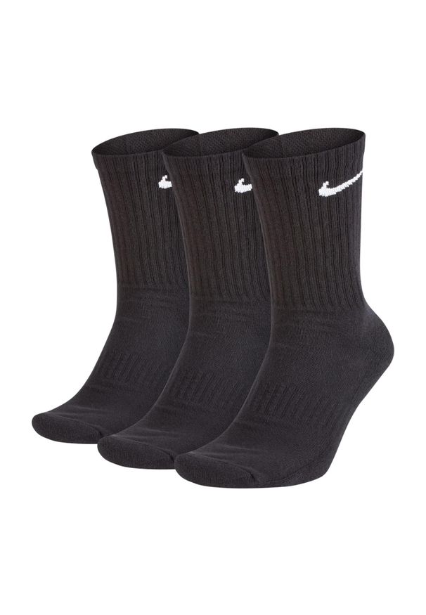 Nike - Amortyzowane Skarpety Codzienne Dla Dorosłych Unisex (zestaw 3 Sztuk). Kolor: czarny. Sport: turystyka piesza