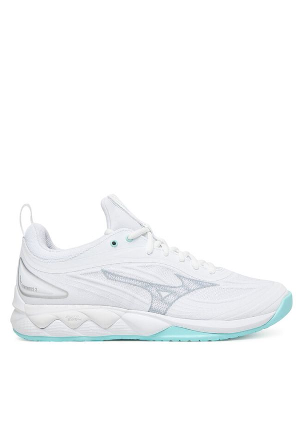 Buty halowe Mizuno. Kolor: biały. Model: Mizuno Wave