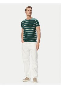 TOMMY HILFIGER - Tommy Hilfiger T-Shirt MW0MW10800 Zielony Regular Fit. Kolor: zielony. Materiał: bawełna #2