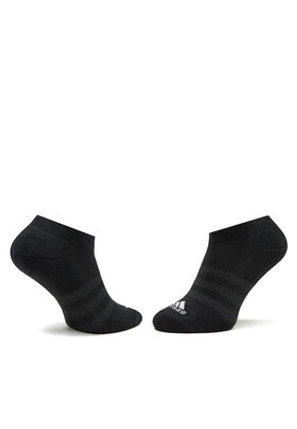 Adidas - adidas Skarpety krótkie Cushioned Low-Cut Socks 3 Pairs IC1332 Czarny. Kolor: czarny. Materiał: bawełna